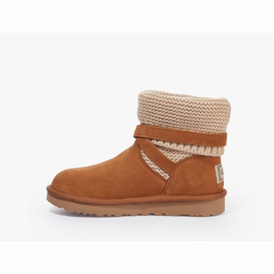 Botas UGG Purl Strap Mulher Marrom | PT-HDRZQ